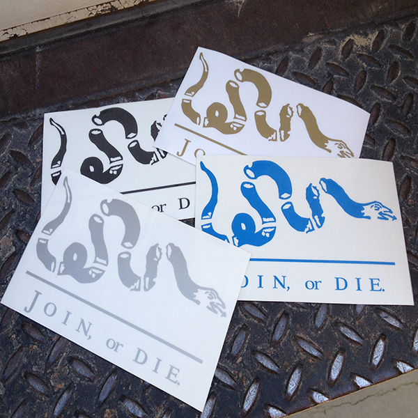 ASW Ammo Army JOIN OR DIE (Single Color) Decal - Click Image to Close